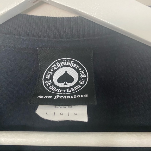 Thrasher Skateboarding Long Sleeve Classic Logo T-Shirt L - Picture 4 of 5